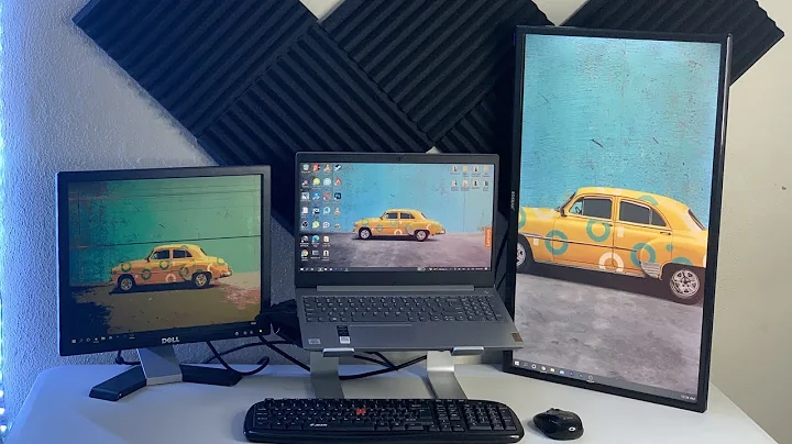 How To Setup Triple Monitors With HDMI and VGA Windows 10
