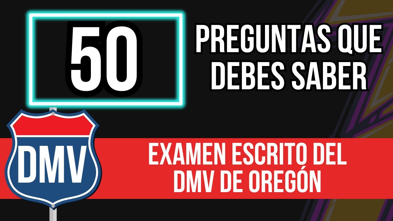 Examen Escrito De Manejo en Oregon DMV 2026 (50 Preguntas que Debes ...