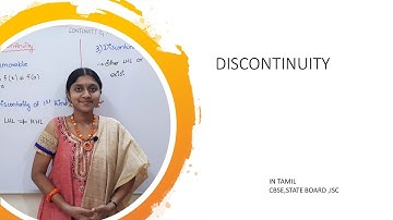 DISCONTINUITY OF FUNCTIONS | MATHS | IN TAMIL |