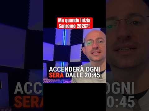 Video Quando inizia Sanremo 2026 e la scaletta dei primi 10 artisti della prima serata