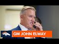 GM John Elway breaks down selections of Dalton Risner & Drew Lock