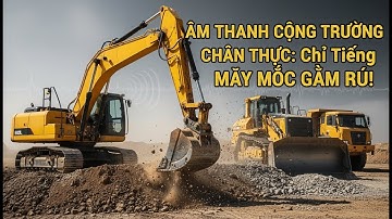 ÂM THANH CÔNG TRƯỜNG CHÂN THỰC: Chỉ Tiếng Máy Móc Gầm Rú! #Soundscape#ASMRCongTruong