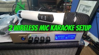 How to setup Wireless Microphone Mixer to Amp without Feedback