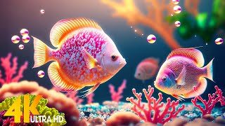 3 HOURS of 4K Underwater Wonders + Relaxing Music - The Best 4K Sea Animals for Relaxation(4K UHD)