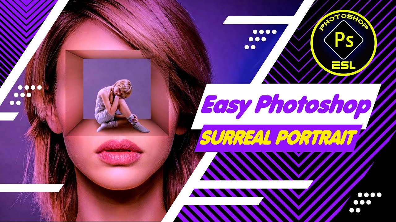 photoshop tutorial - surreal photoshop tutorial - portrait effect - YouTube