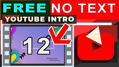 VIDEO INTRO FREE TO USE NO TEXT #12