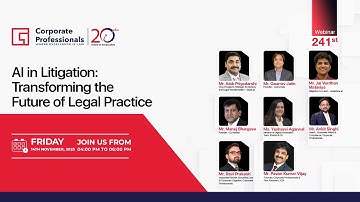 241st Webinar on “AI in Litigation: Transforming the Future of Legal Practice”