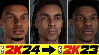 ALL NBA 2K24 CYBERFACES (60  FACE SCANS) FOR NBA 2K23 PC MODS