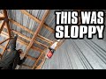 Fixing a Poorly Built Barn Roof Mess and Making a Mess of my Own