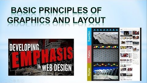 Basic Principles of Graphics and Layout