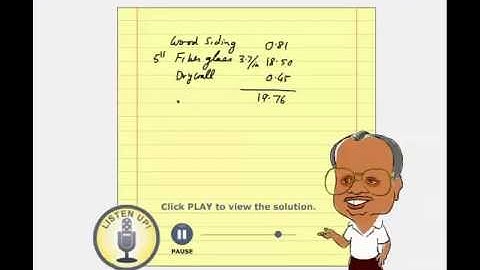 Composite Wall R-Values Problem #2