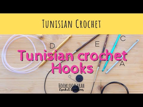 Tunisian crochet Hooks and how to use them 