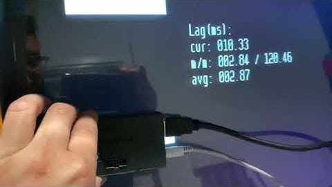 Time Sleuth Lag Tester on Dell 2007FPb Modded with VSDISPLAY HDMI Controller Board