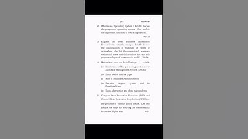 Computer Application in business. #BCOS-183#questionpaper#december2023.