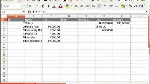 Working with Sheets in Calc-English