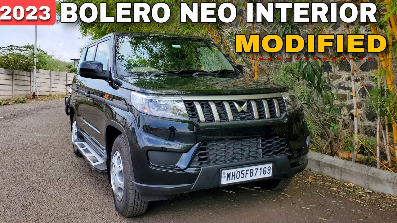 Bolero Neo 2023 Interior Modified Premium Wine Colour Seat Cover