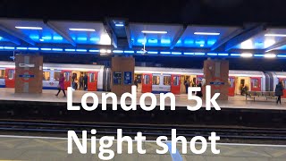 5k 60fps Cinematic Night shot GoPro London Westham station trains #gopro #night #5k #spring