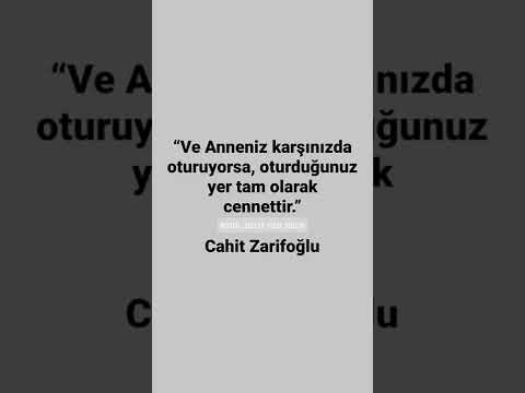 Cahit Zarifoğlu #cahitzarifoglu #anne #güzelsözler