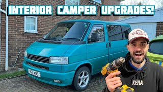 T4 CAMPER CONVERSION  CURTAINS FITTED & PARTS UPGRADED!