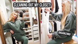 Cleaning out my entire closet! vlogmas day 12!