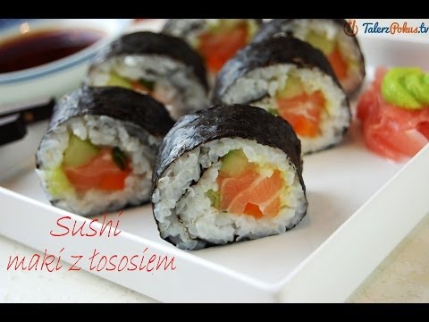Wideo: Ciasto Sushi Z Awokado, łososiem I Ogórkiem