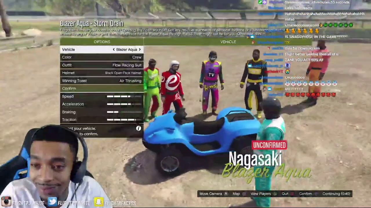 FlightReacts vs Zane Funny GTA 5 Race