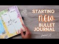 2024 new bullet journal set up part 22  goals  birt.ay page  reading page  trackers