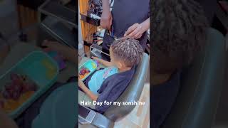 I love hair days with my son 😍 #hairstyle #dreads #mumlife #maintainance