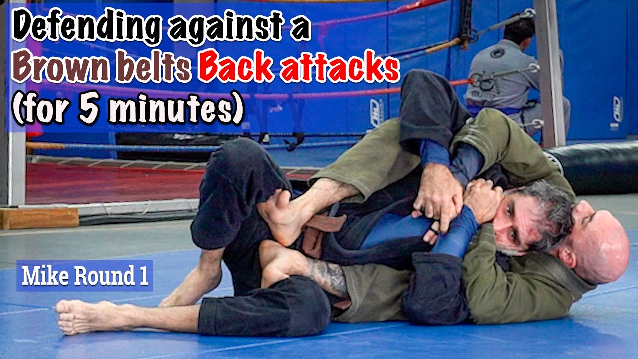 Defending against a Brown belts back attacks - YouTube