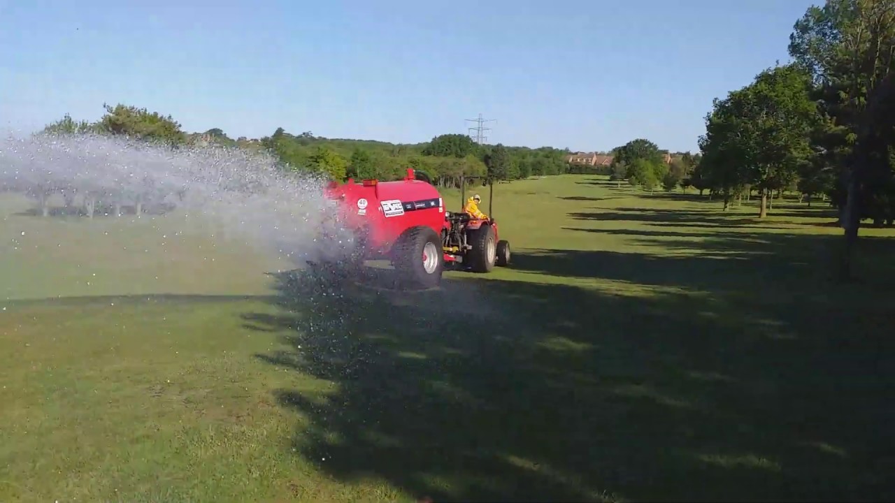 Our new bowser in action watering fairways