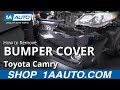 How to Remove Bumper Cover 11-17 Toyota Camry