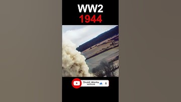 WW2, 1944: P-51 Mustangs Strafe a German Train | AI Enhanced, 60fps, Colorized, Sound Design