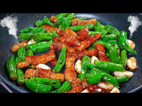 젓가락 절대 못 내려놓습니다! ✔정말 맛있네요 / 꽈리고추삼겹살