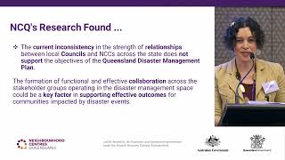Queensland Neighbourhood Centres Strategy for Disaster Resilience Launch 10 July 2023