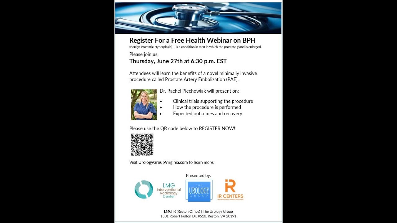 PAE Webinar | Dr. Piechowiak | June 27 2024 | The Urology Group