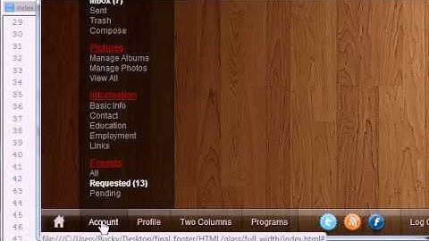 CSS3 Awesome Footer Tutorial - 6 - My Sisters First Boyfriend
