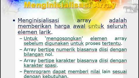 Materi Dasar Pemrograman (Array)