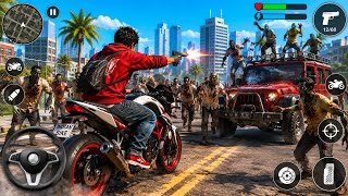 Indian Bike Game 3D 😱 Fighting Zombies on Bike | Zombie Attack Gameplay screenshot 4