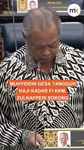 Muhyiddin gesa tangguh kaji kadar fi KKM, Zulkafperi sokong