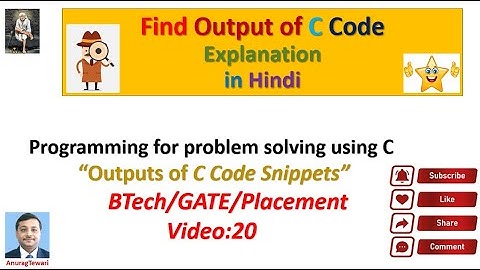 Find output of C program | The most viral Technical Questions | Code Snippets in C |GATE