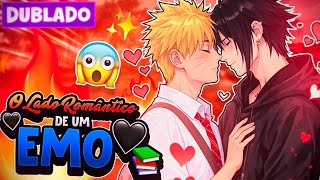 O LADO ROMÂNTICO DE UM EMO! 2 🖤 SASUNARU YAOI BL 🏳️‍🌈 [DUBLADO] MINI FILME GACHA