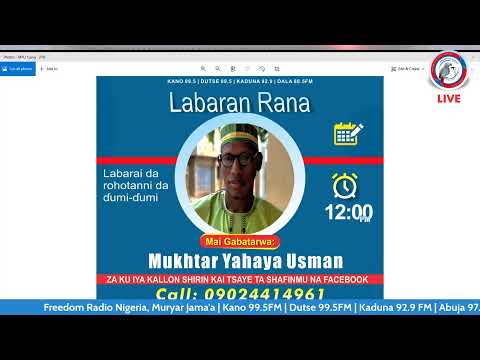 Labaran Rana: Mukhtar Yahya Usman 11-11-2021