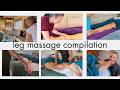 ASMR Sleepy Leg Massage Compilation | Unintentional ASMR Real Person
