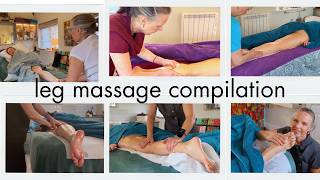 ASMR Sleepy Leg Massage Compilation | Unintentional ASMR Real Person