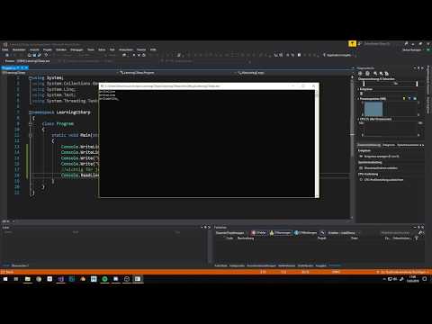 Learning C# | Input lesen und schreiben mit Write- und ReadLine | Visual C#