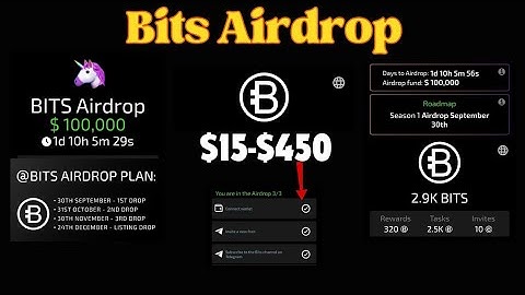 $Bits Airdrop Listing Date | BIGGEST AIRDROP AFTER $DOGS | $Bits 30 September Listing Confirmed