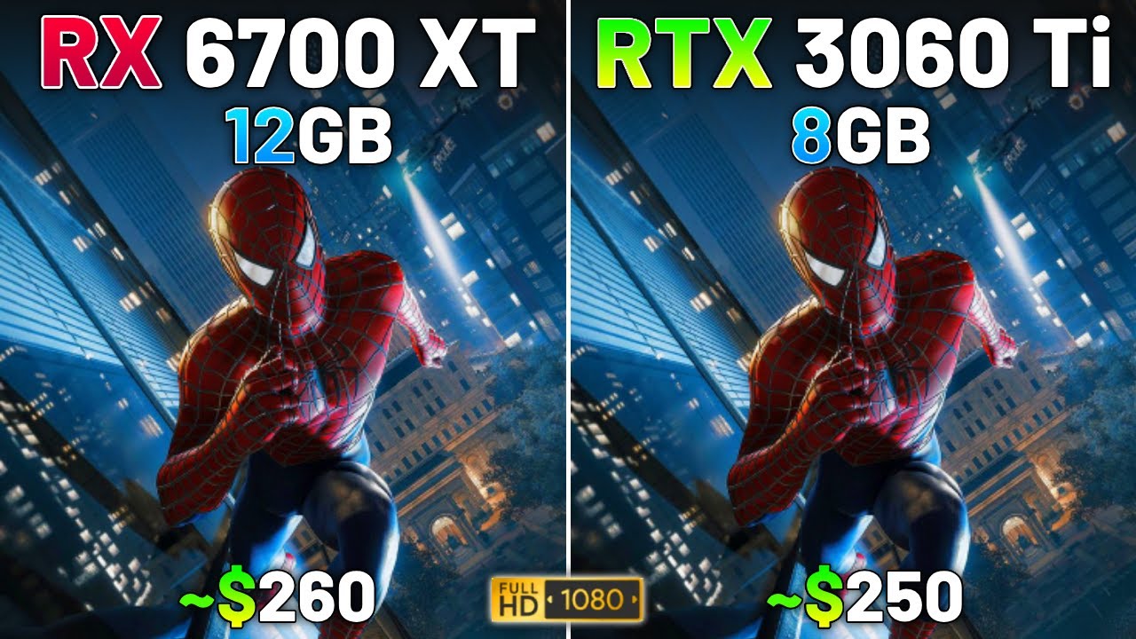 Before You Buy in 2025: RX 6700 XT vs RTX 3060 Ti | 1080p - YouTube
