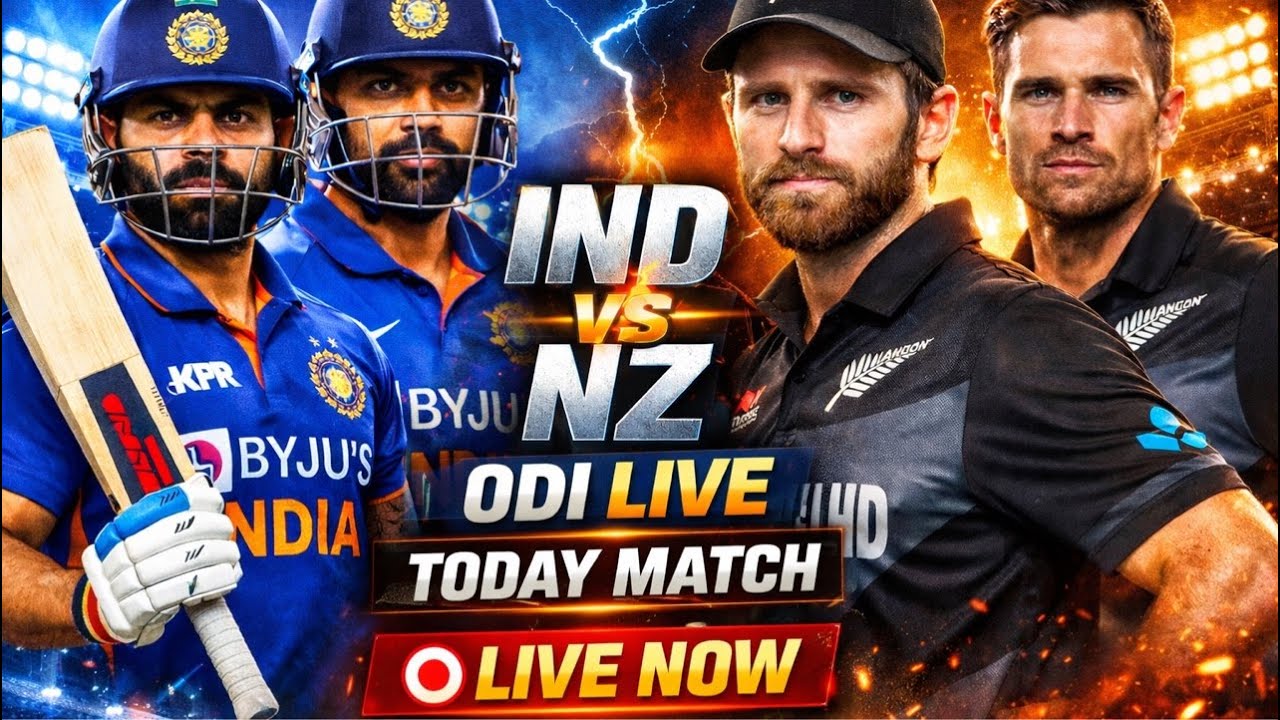 IND vs NZ ODI LIVE 🔴 | India vs New Zealand Today Match | Full Action ...