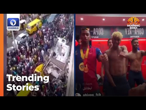 Trailer Falls From Bridge, Yamal Dances To Skales, Natasha Visits 2face’s Mother +More |