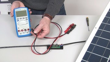 Solar panel measurement open-circuit voltage & short-circuit current